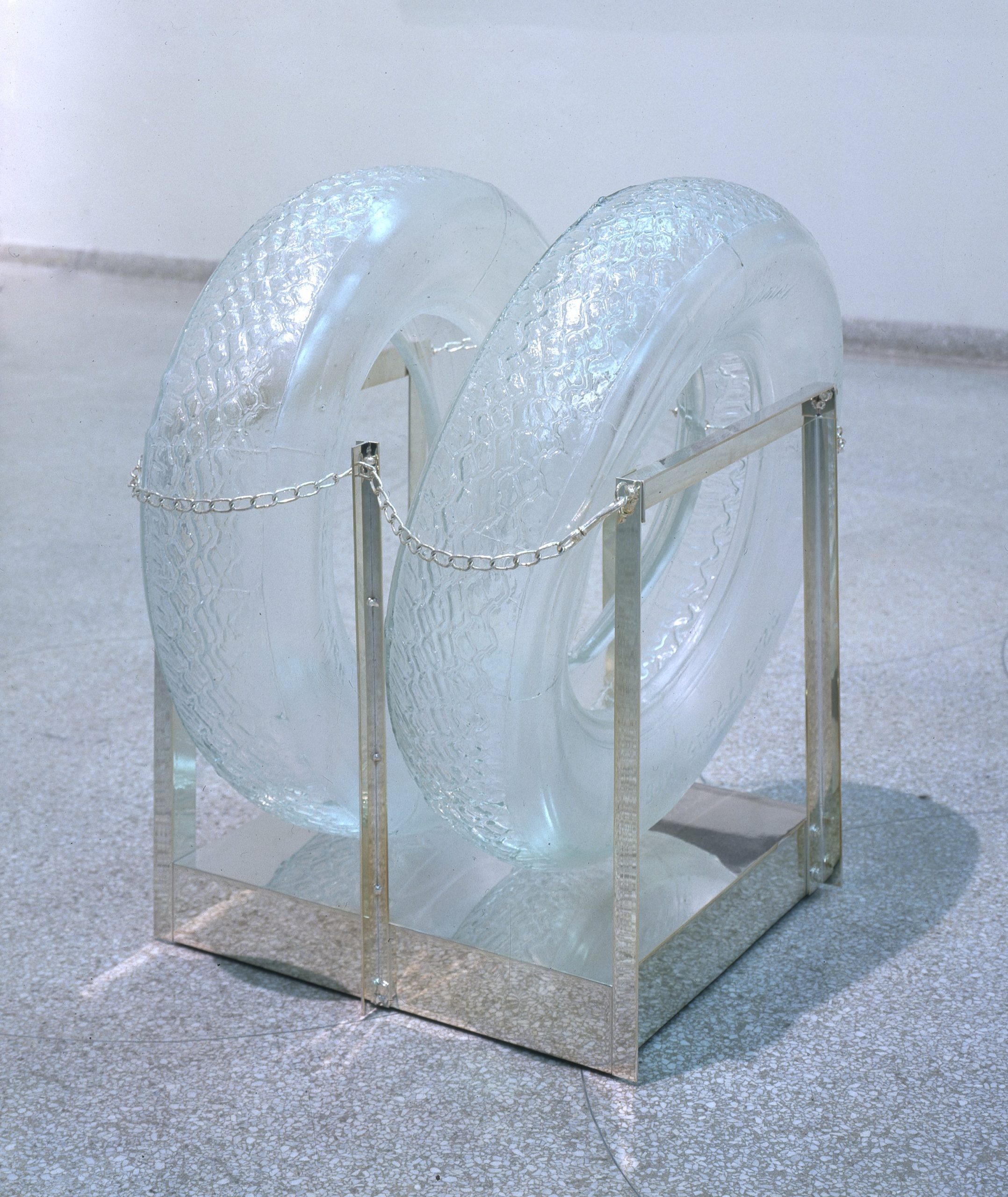 Robert Rauschenberg's Untitled [Glass Tires], 1997